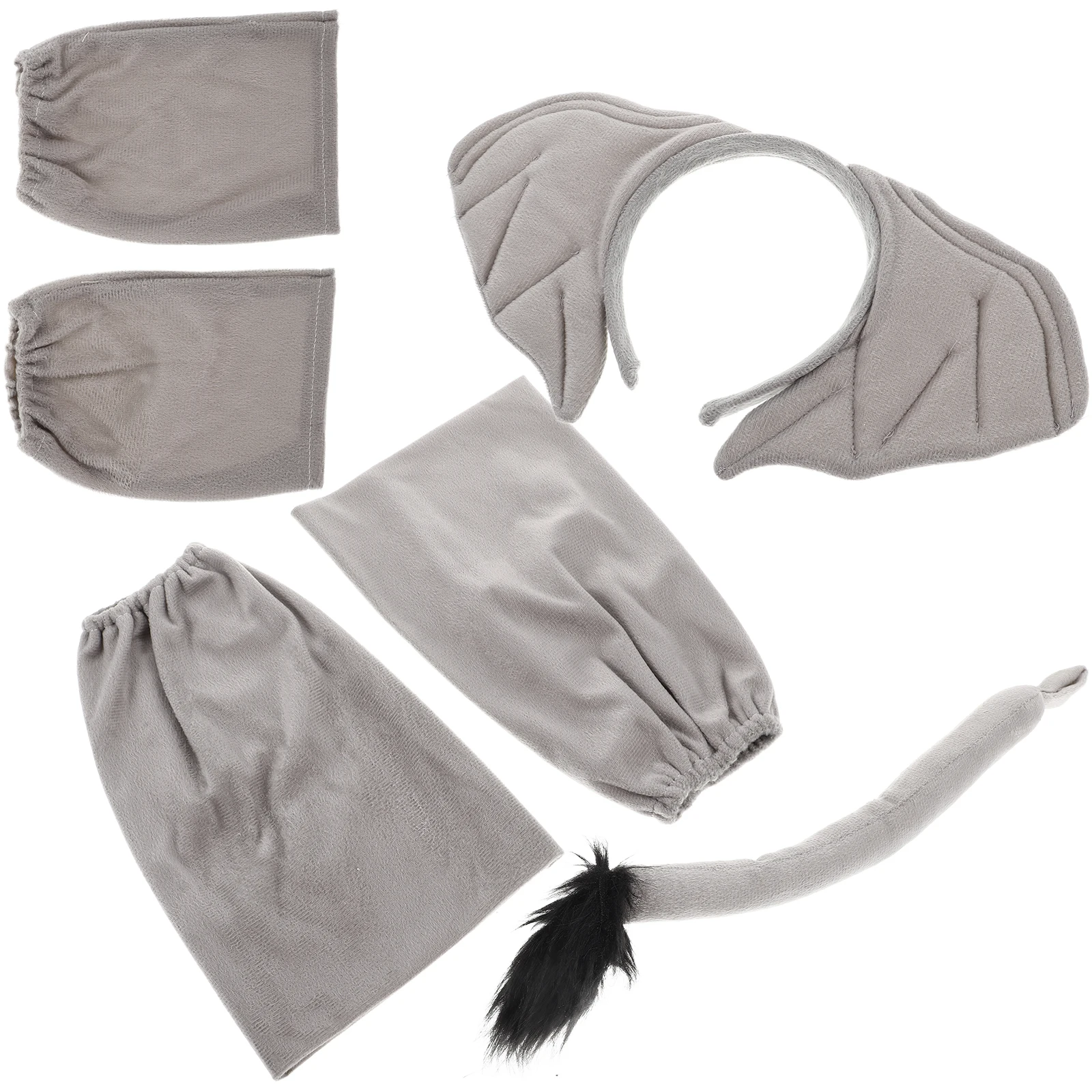 Elephant Costume Set Dark Grey Ear Headb Tail for Child Halloween Party Supplies Cosplay Accessories Portable Lightweight Safe
Elephant Costume Set Dark Grey Ear Headb Tail for Child Halloween Party Supplies Cosplay Accessories Portable Lightweight Safe