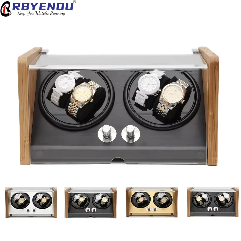 Fragrant Bamboo 4 Slots Watch Winder Automatic Chain Watch Case Box Dustproof Display Box for Watch Panerai Customizable logo
Fragrant Bamboo 4 Slots Watch Winder Automatic Chain Watch Case Box Dustproof Display Box for Watch Panerai Customizable logo