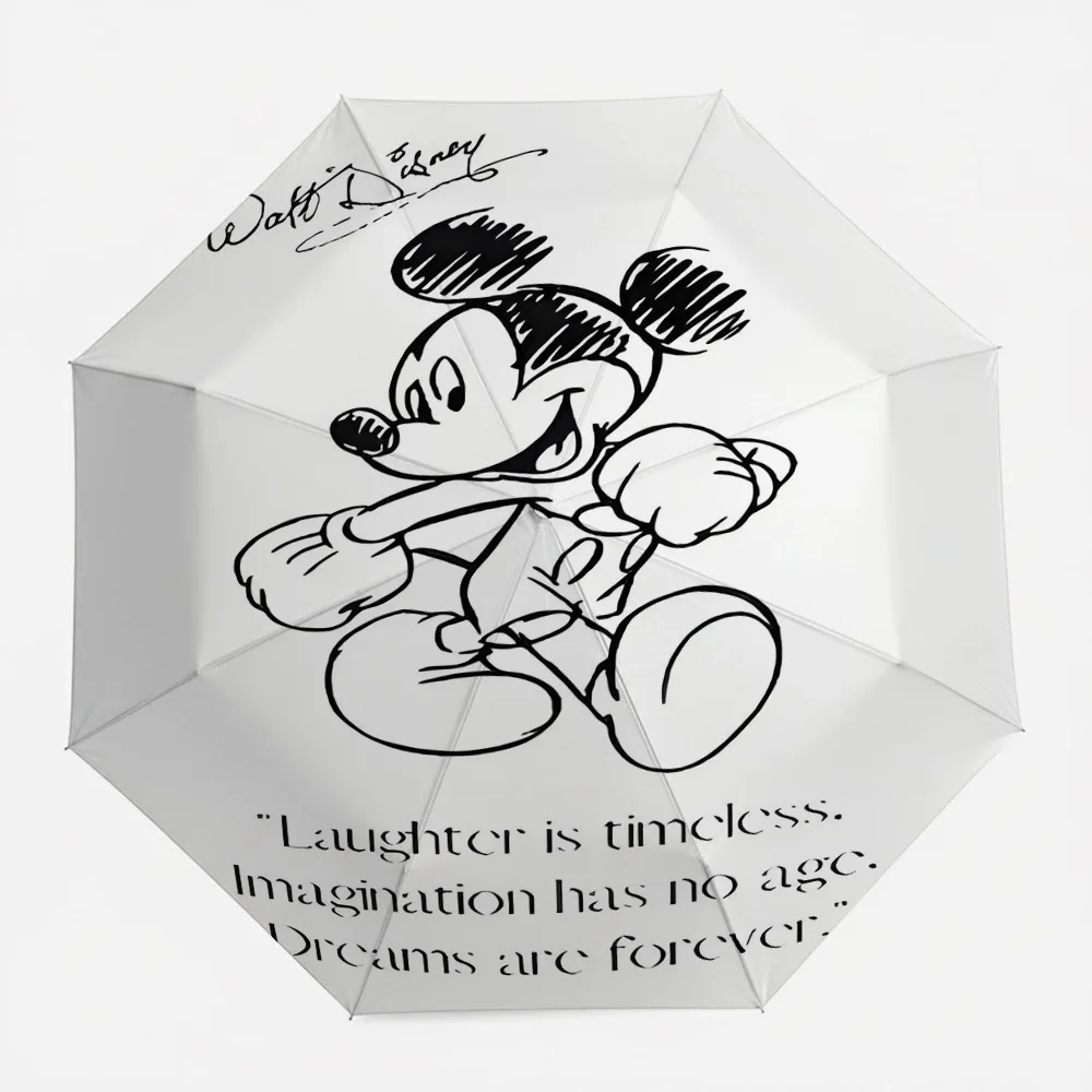 Disney Mickey Mouse Sketch "Laughter is Timeless" Quote Print Automatic Folding Umbrella, Portable Waterproof Windproof Travel U
Disney Mickey Mouse Sketch "Laughter is Timeless" Quote Print Automatic Folding Umbrella, Portable Waterproof Windproof Travel U