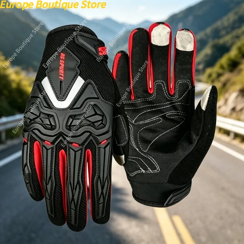 Mesh Breathable Spring Summer Full Finger Motorcycle Gloves Men Women Anti Fall Protective Shell Riding Equipment
Mesh Breathable Spring Summer Full Finger Motorcycle Gloves Men Women Anti Fall Protective Shell Riding Equipment