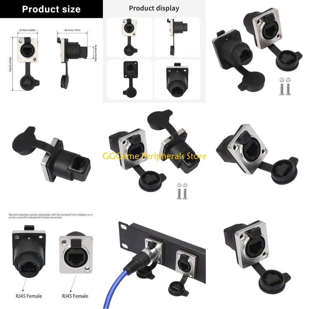 U55B Panel Mounted RJ45 Networking Coupler Module Locking 180/90 Degree Option Cat6/Cat5e Compatibility
U55B Panel Mounted RJ45 Networking Coupler Module Locking 180/90 Degree Option Cat6/Cat5e Compatibility