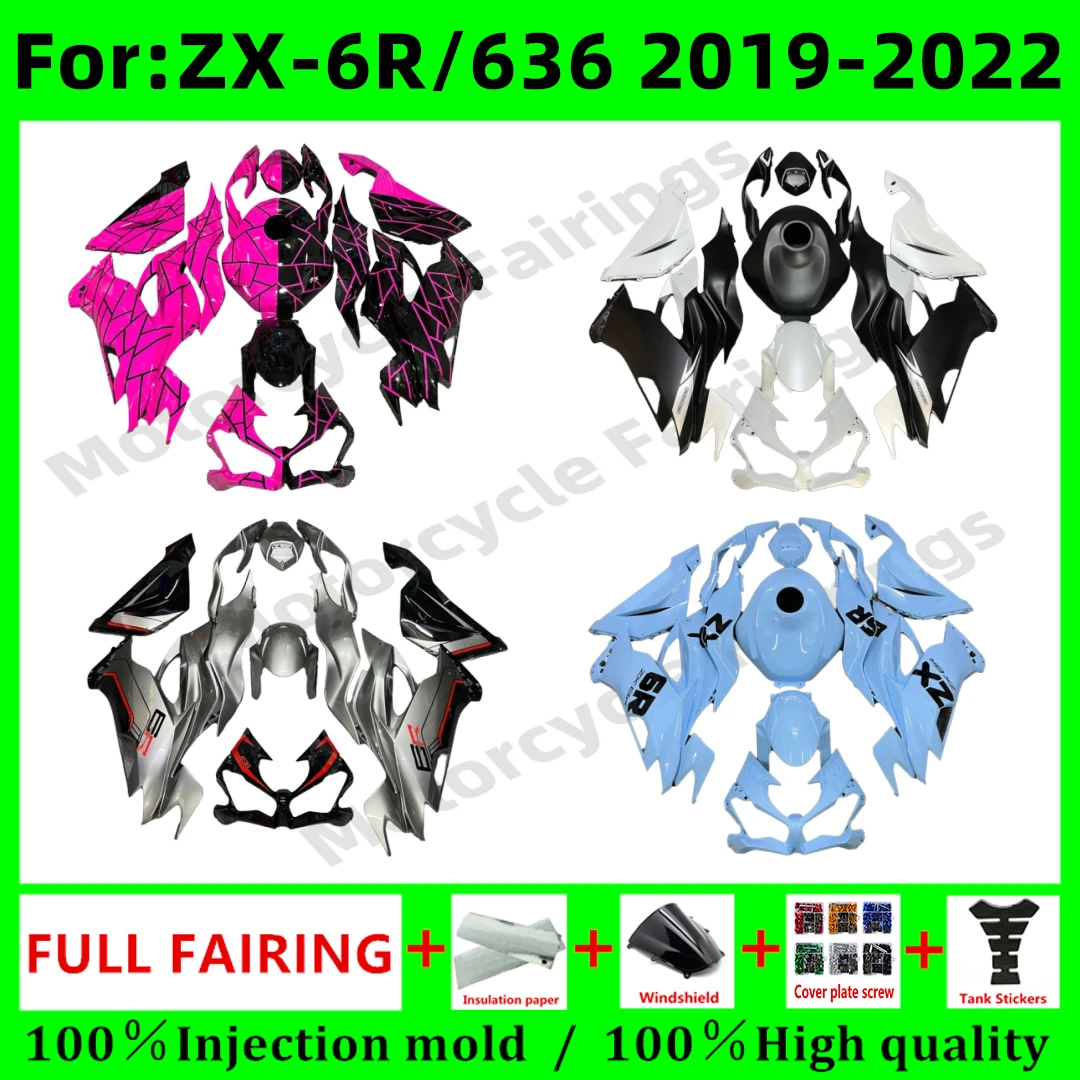 Motorcycle full Fairing kit Fit For Ninja KAWASAKI ZX6R 2019 2020 2021 2022 19 20 21 22 636 ZX-6R whole fairings kits bodywork
Motorcycle full Fairing kit Fit For Ninja KAWASAKI ZX6R 2019 2020 2021 2022 19 20 21 22 636 ZX-6R whole fairings kits bodywork