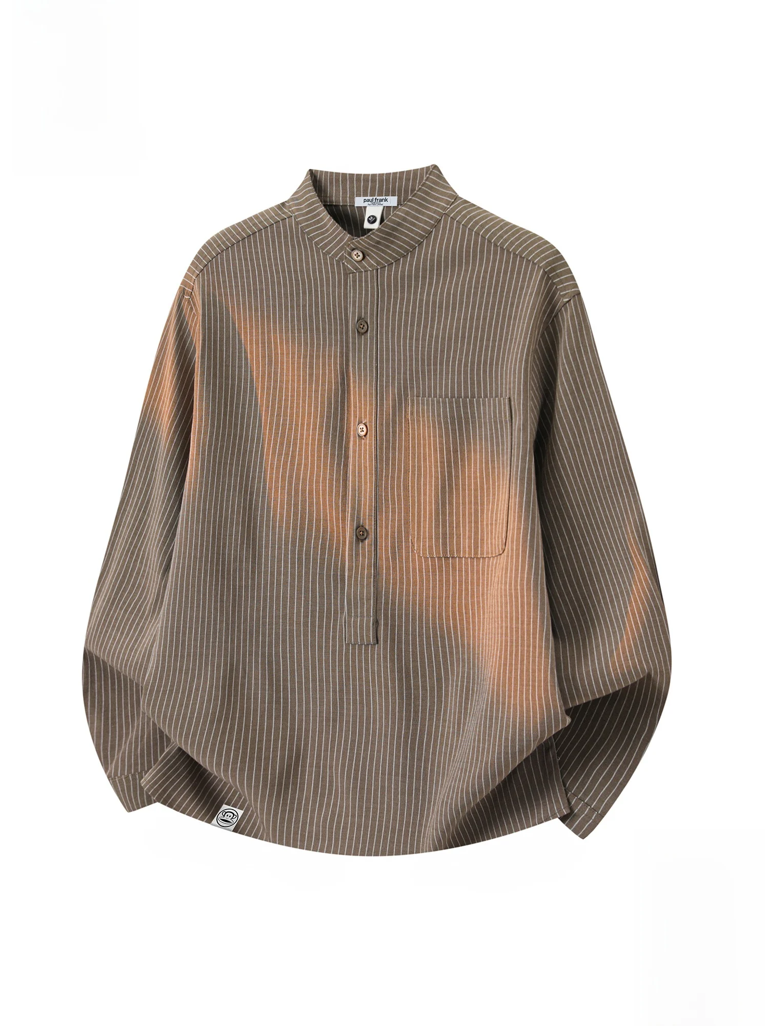 PaulFrank Loose Fit Casual irt Long Sve Striped Stand Collar Men's Spring New Sle Comfortable Breathable Polyester Fiber
PaulFrank Loose Fit Casual irt Long Sve Striped Stand Collar Men's Spring New Sle Comfortable Breathable Polyester Fiber