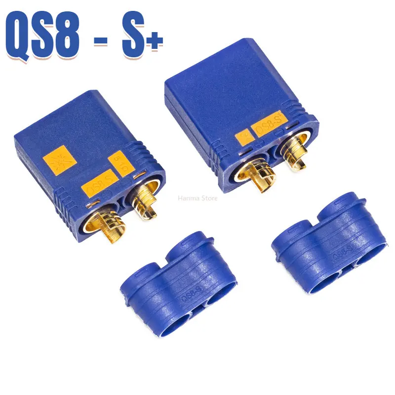 5 Pairs QS8-S+ Heavy Duty Battery Connector Anti-Spark Gold Connector Large Power Plug for RC Car Plant Protection Drone
5 Pairs QS8-S+ Heavy Duty Battery Connector Anti-Spark Gold Connector Large Power Plug for RC Car Plant Protection Drone