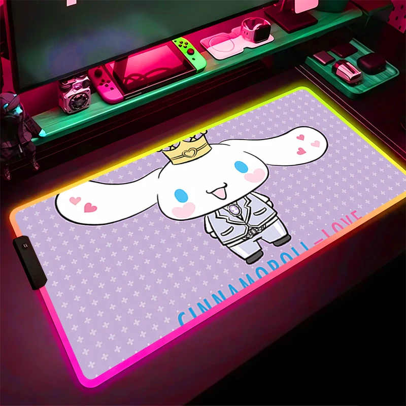 RGB светодиодный коврик для мыши, резиновый удлиненный коврик для ноутбука C-cinnamoroll, настольный коврик для мыши, коврик для компьютерной игры, аксессуары для ПК, коврик для клавиатуры HD
RGB светодиодный коврик для мыши, резиновый удлиненный коврик для ноутбука C-cinnamoroll, настольный коврик для мыши, коврик для компьютерной игры, аксессуары для ПК, коврик для клавиатуры HD