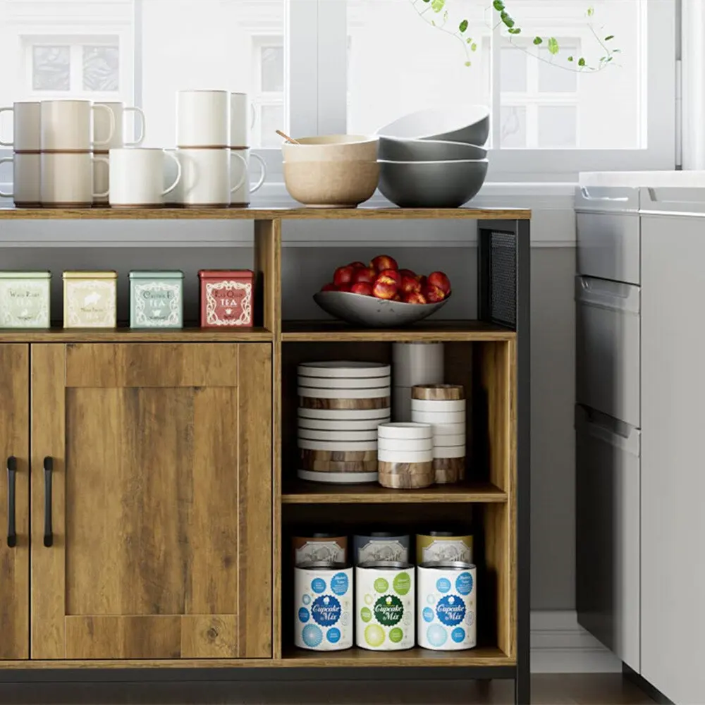 Household Minimalist Kitchen Storage Rack Large Space Storage Rack with Cabinet
Household Minimalist Kitchen Storage Rack Large Space Storage Rack with Cabinet