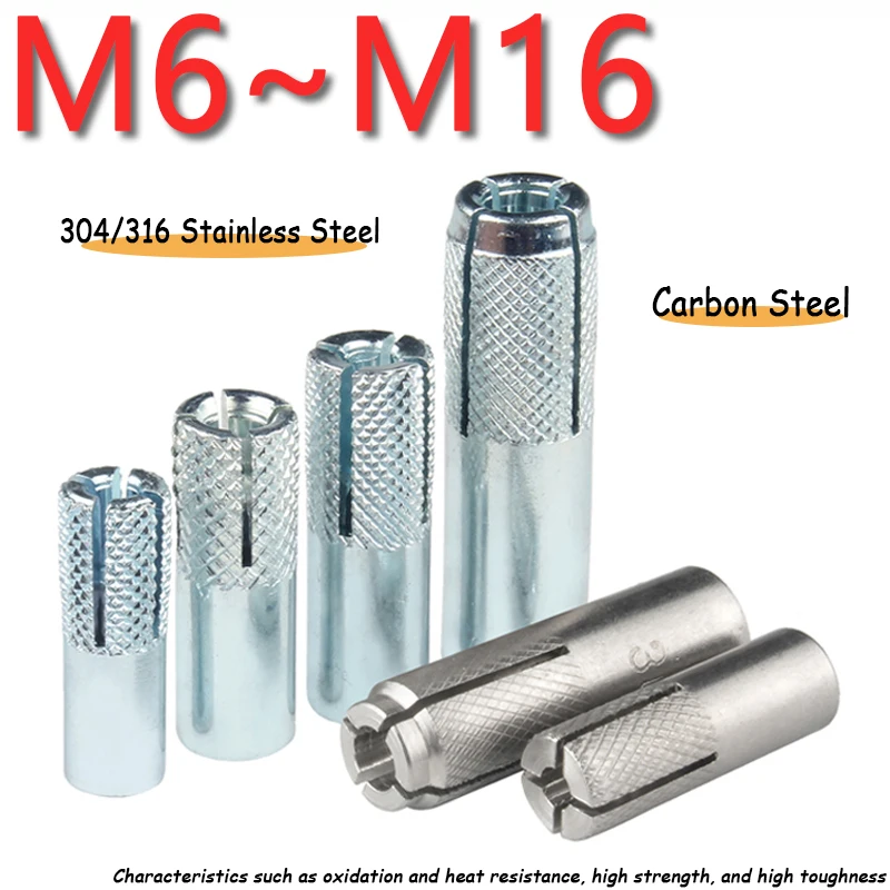 Drop-in Expansion Anchor M6M8~M16 304/316 Stainless Steel/Carbon Steel Expansion Bolt Top Burst Blasting Gecko Flat Burst Anchor
Drop-in Expansion Anchor M6M8~M16 304/316 Stainless Steel/Carbon Steel Expansion Bolt Top Burst Blasting Gecko Flat Burst Anchor