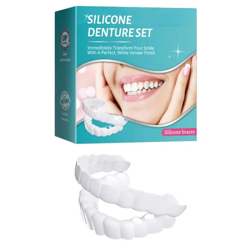 Snap On Teeth Veneers Dentures Fake Dentures Tooth Replacement Set Adjustable Snap-on Fake Teeth Portable Braces Decorate Gaps
Snap On Teeth Veneers Dentures Fake Dentures Tooth Replacement Set Adjustable Snap-on Fake Teeth Portable Braces Decorate Gaps