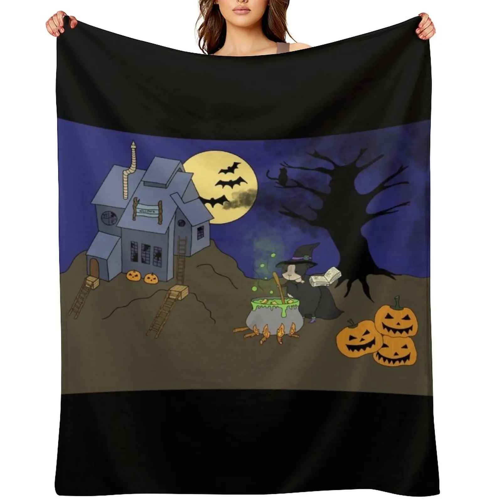 Willow the witch - Halloween Guinea pig Throw Blanket Soft funny gift Cute Summer Blankets
Willow the witch - Halloween Guinea pig Throw Blanket Soft funny gift Cute Summer Blankets