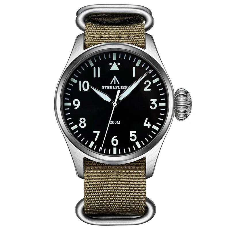 STEELDIVE Mens Pilot Watches 43mm Luxury Sport Watch Military Quartz Wristwatch 20ATM Waterproof BGW-9 Luminous Sapphire VH31
STEELDIVE Mens Pilot Watches 43mm Luxury Sport Watch Military Quartz Wristwatch 20ATM Waterproof BGW-9 Luminous Sapphire VH31
