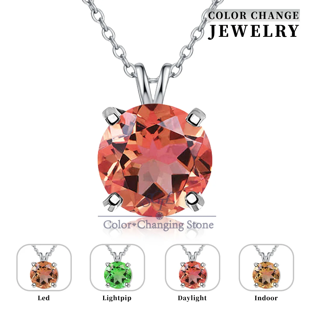 S925 silver Turkish Sultanite Round pendant necklace for women jewelry,different light sources have change different color
S925 silver Turkish Sultanite Round pendant necklace for women jewelry,different light sources have change different color