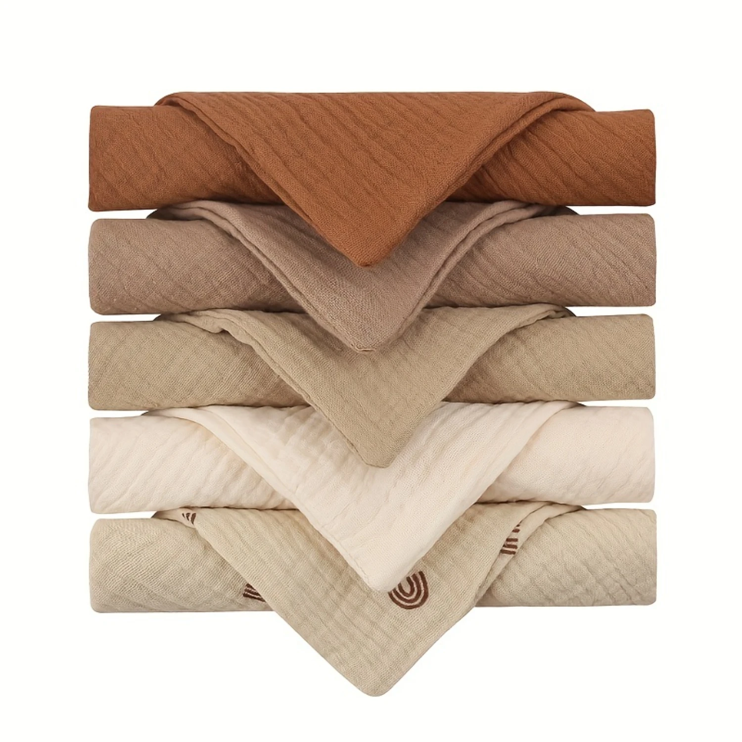 5-Pack Ultra-Soft Gauze Cotton Baby Bibs/Burp Cloths - Super Absorbent, Easy Pull-On Design for Gentle Comfort & Effective Clean
5-Pack Ultra-Soft Gauze Cotton Baby Bibs/Burp Cloths - Super Absorbent, Easy Pull-On Design for Gentle Comfort & Effective Clean