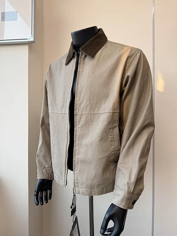 American Detroit Style Men's Workwear Jacket Short Collar Denim Coat Vintage Autumn Barn Windbreaker Casual Standard Fit
American Detroit Style Men's Workwear Jacket Short Collar Denim Coat Vintage Autumn Barn Windbreaker Casual Standard Fit