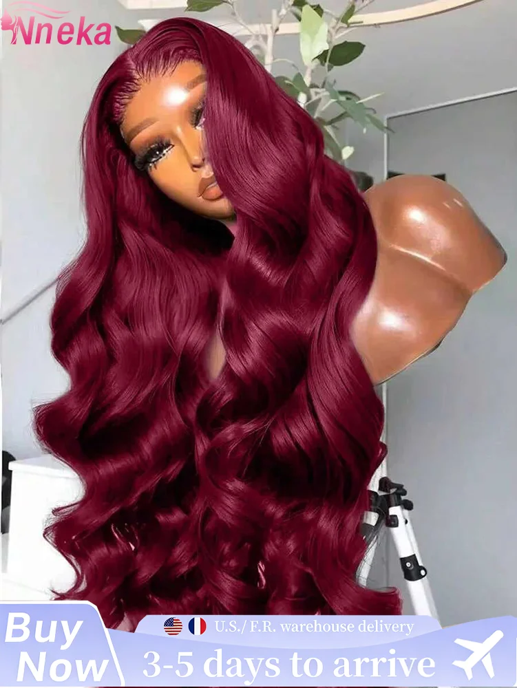 99J Burgundy Pre impregnated Lace Women's Front Hair 250% Density 13x4 13x6 Body Wave HD Transparent Lace Front Wig For Women
99J Burgundy Pre impregnated Lace Women's Front Hair 250% Density 13x4 13x6 Body Wave HD Transparent Lace Front Wig For Women
