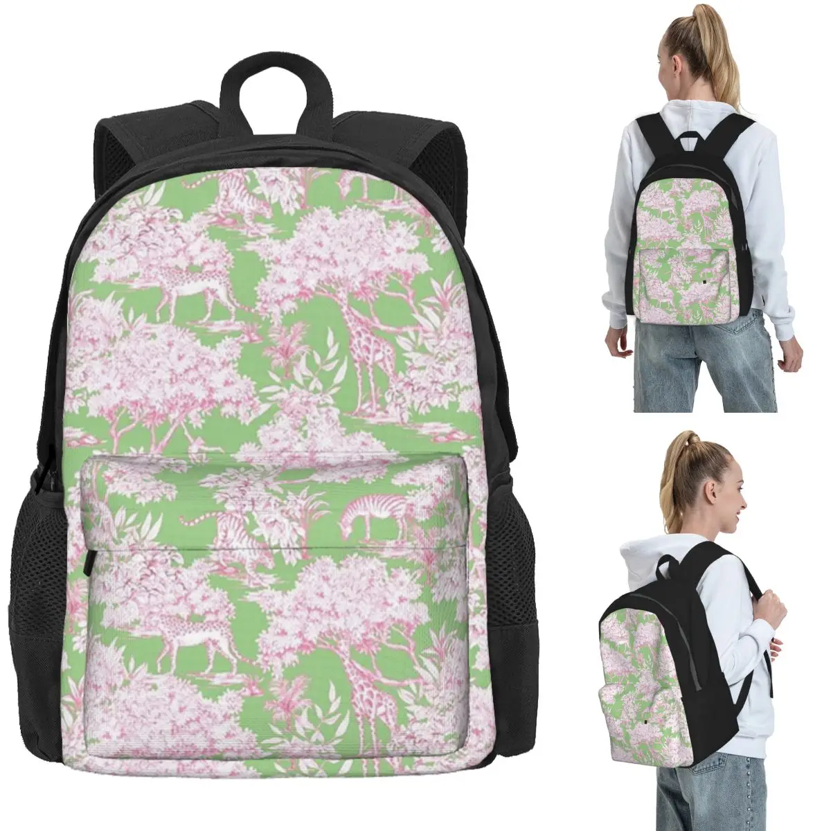 Forest Toile De Jouy Backpack Daypack Large Capacity Children BookBag School Bag Shoulder Bags for Men Women
Forest Toile De Jouy Backpack Daypack Large Capacity Children BookBag School Bag Shoulder Bags for Men Women