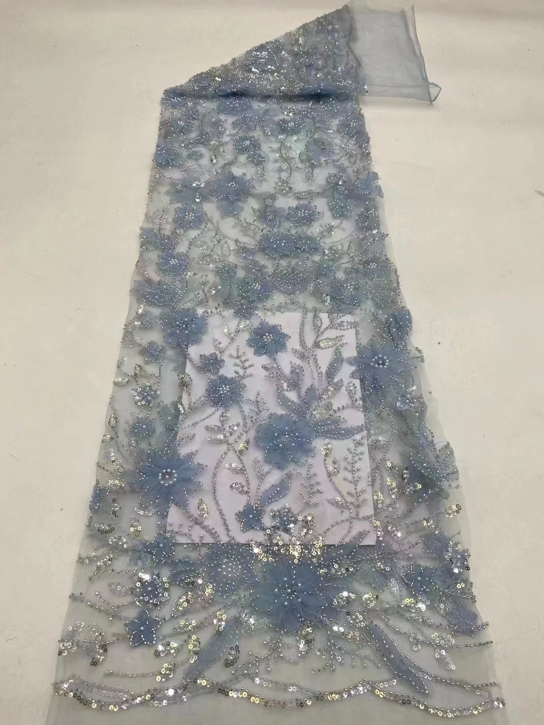High-End Luxury Beads French Embroidery Groom Lace Fabric African Nigerian With Sequins Stones Fabric For Wedding Dress ST
High-End Luxury Beads French Embroidery Groom Lace Fabric African Nigerian With Sequins Stones Fabric For Wedding Dress ST