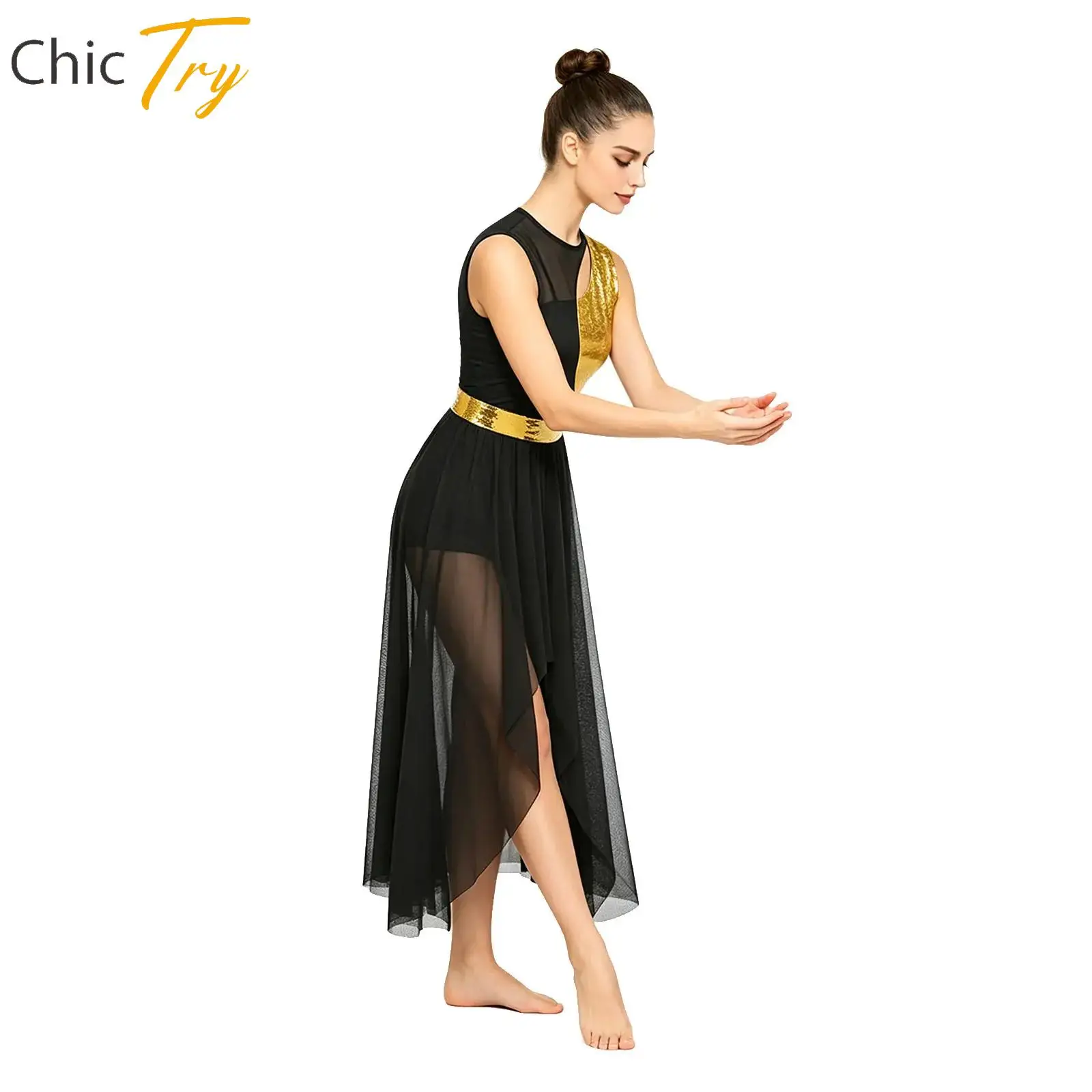 Womens Lyrical Ballet Ballroom Dance Dress with Waist Belt Sleeveless Leotards Bodysuit Flowy Split Mesh Skirts Maxi Dress
Womens Lyrical Ballet Ballroom Dance Dress with Waist Belt Sleeveless Leotards Bodysuit Flowy Split Mesh Skirts Maxi Dress