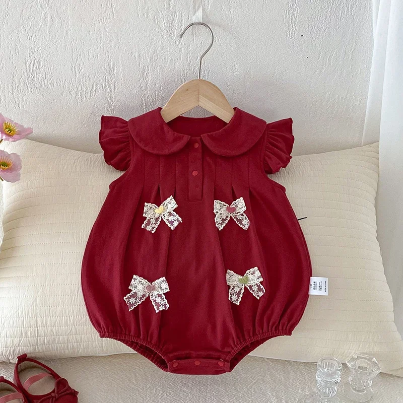 2026 New Summer Infant Baby Girls Bodysuits Flying sleeve cotton splicing Toddler Baby Girls Jumpsuit 0-24M Baby Girl Clothing
2026 New Summer Infant Baby Girls Bodysuits Flying sleeve cotton splicing Toddler Baby Girls Jumpsuit 0-24M Baby Girl Clothing