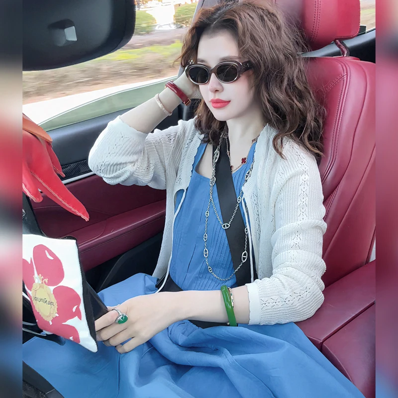 Элитный вязаный кардиган от Linda Sister: модный, универсальный, новинка весна-лето, уличный стиль, свободный крой, длинный рукав
Элитный вязаный кардиган от Linda Sister: модный, универсальный, новинка весна-лето, уличный стиль, свободный крой, длинный рукав