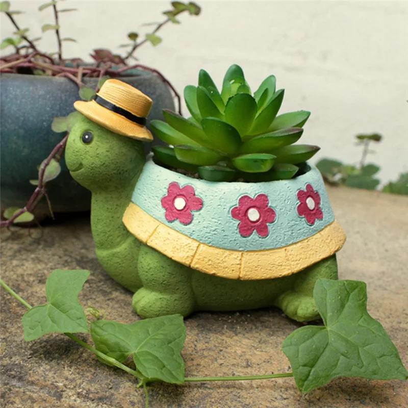 A47U Cute Turtle Flower Pot Planter Pot For Indoor And Outdoor Succulent Plant Pots, Plants Desk Display Resin Pots Flower Durab
A47U Cute Turtle Flower Pot Planter Pot For Indoor And Outdoor Succulent Plant Pots, Plants Desk Display Resin Pots Flower Durab