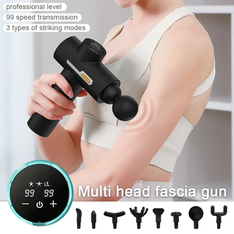 Домашний портативный многофункциональный электрический пистолет для облегчения мышц со сменной головкой и вибрационным массажером с регулируемой скоростью
Домашний портативный многофункциональный электрический пистолет для облегчения мышц со сменной головкой и вибрационным массажером с регулируемой скоростью