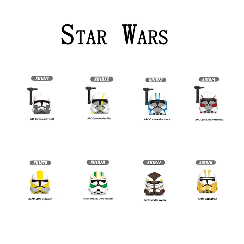 Building Blocks X0333 Brick Figure Figurines X1877 X1878 ARC Commander Clolt Blitz Havoc Hammer 13th Battalion X1876
Building Blocks X0333 Brick Figure Figurines X1877 X1878 ARC Commander Clolt Blitz Havoc Hammer 13th Battalion X1876