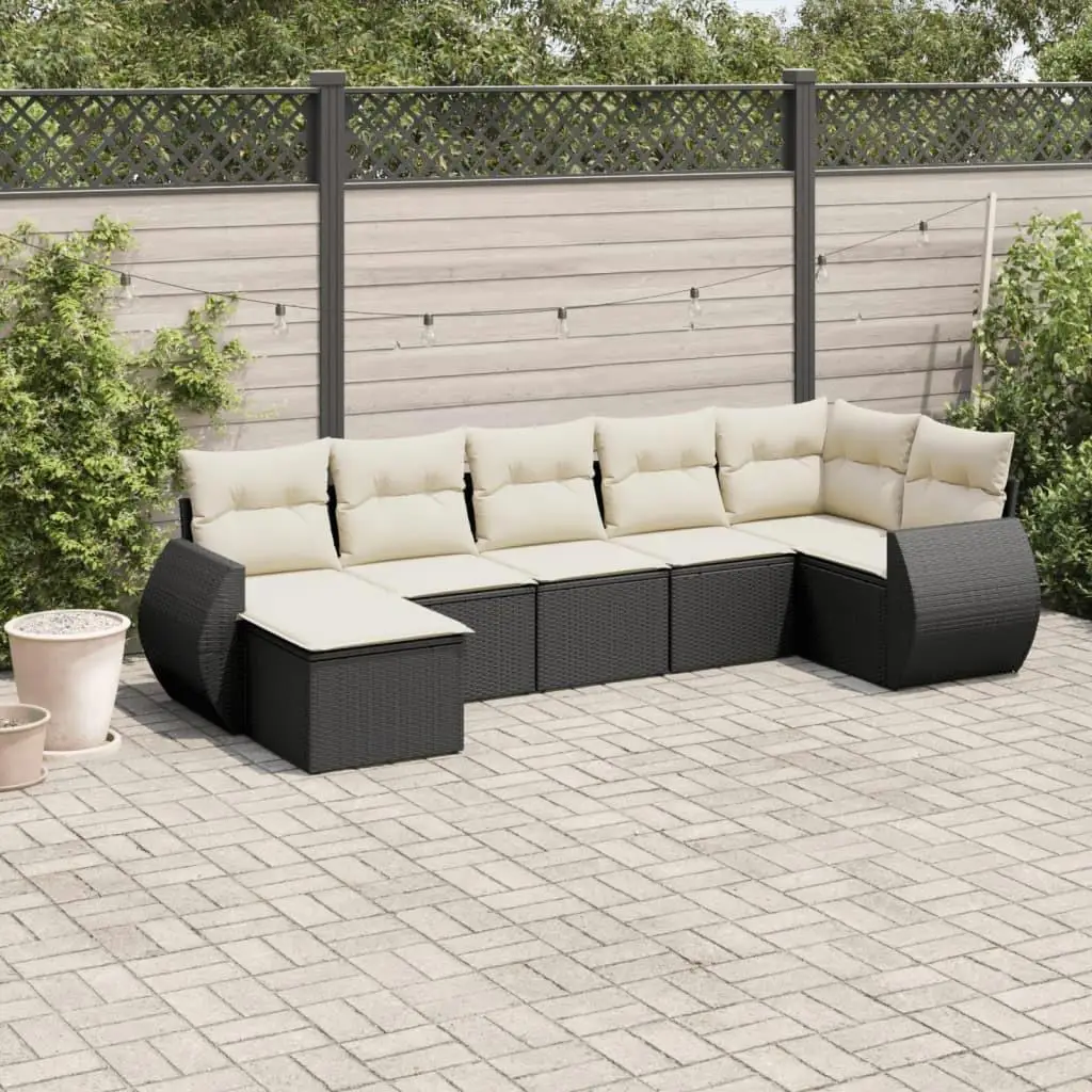 Elegant Black and Cream White Garden Sofa Set Outdoor Lounge Furniture for Patio Backyard Relaxation
Elegant Black and Cream White Garden Sofa Set Outdoor Lounge Furniture for Patio Backyard Relaxation