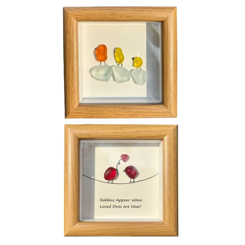 Sea Glass Bird Chicken Ornament with Frame Glass Animal Figurine Glass Art Wall Decors for Bedroom Living Room
Sea Glass Bird Chicken Ornament with Frame Glass Animal Figurine Glass Art Wall Decors for Bedroom Living Room