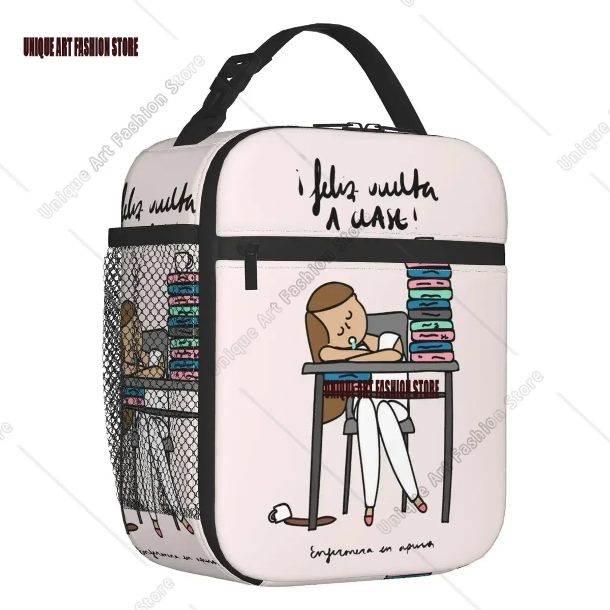 Custom Cartoon Ladies Nurse Doctor Printed Thermal Insulated Lunch Bag Reusable Lunch Tote for Kids Multifunction Food Bento Box
Custom Cartoon Ladies Nurse Doctor Printed Thermal Insulated Lunch Bag Reusable Lunch Tote for Kids Multifunction Food Bento Box