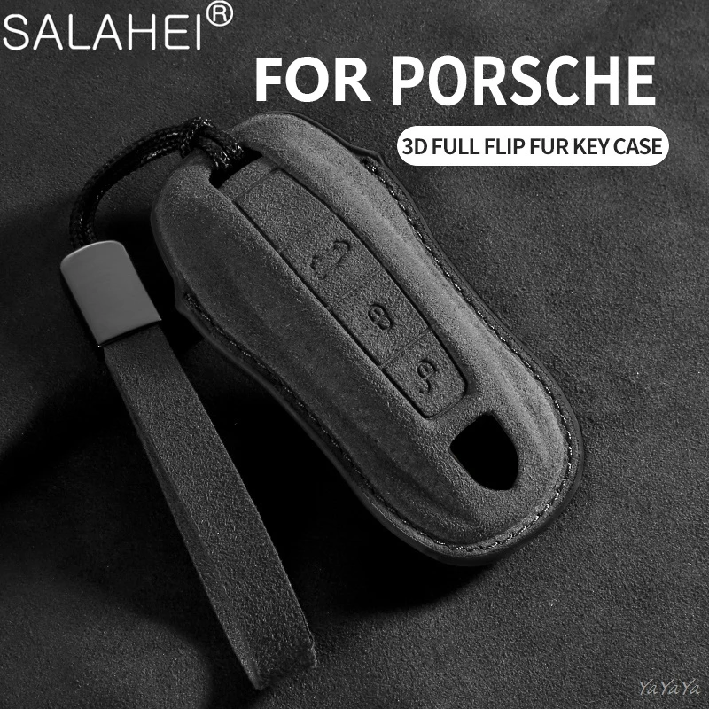 Suede Car Key Case Cover For Porsche 911 Cayenne Panamera Macan Taycan 718 Boxster Cayman Leather Smart Remote Protection Shell
Suede Car Key Case Cover For Porsche 911 Cayenne Panamera Macan Taycan 718 Boxster Cayman Leather Smart Remote Protection Shell