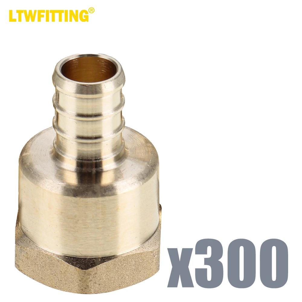 LTWFITTING LF Brass 1/2-Inch PEX x 1/2-Inch Female NPT Adapter, Brass Crimp PEX Fitting (Pack of 300)
LTWFITTING LF Brass 1/2-Inch PEX x 1/2-Inch Female NPT Adapter, Brass Crimp PEX Fitting (Pack of 300)