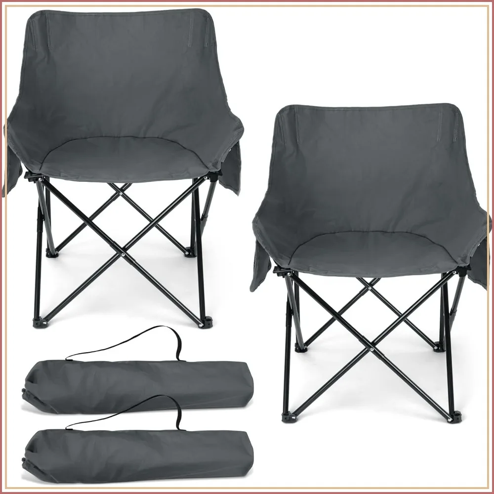 Compact Folding Camping Chair with Side Pockets, Portable for Outdoor Travel, Supports 250lbs
Compact Folding Camping Chair with Side Pockets, Portable for Outdoor Travel, Supports 250lbs