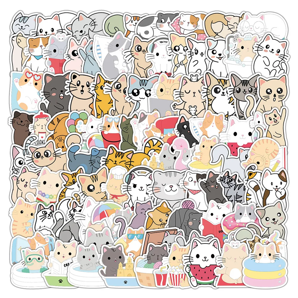 10/30/50/100PCS Cute Animal Cats Stickers Cartoon Aesthetic Decal DIY Laptop Phone Case Diary Waterproof Kawaii Sticker for Kids
10/30/50/100PCS Cute Animal Cats Stickers Cartoon Aesthetic Decal DIY Laptop Phone Case Diary Waterproof Kawaii Sticker for Kids