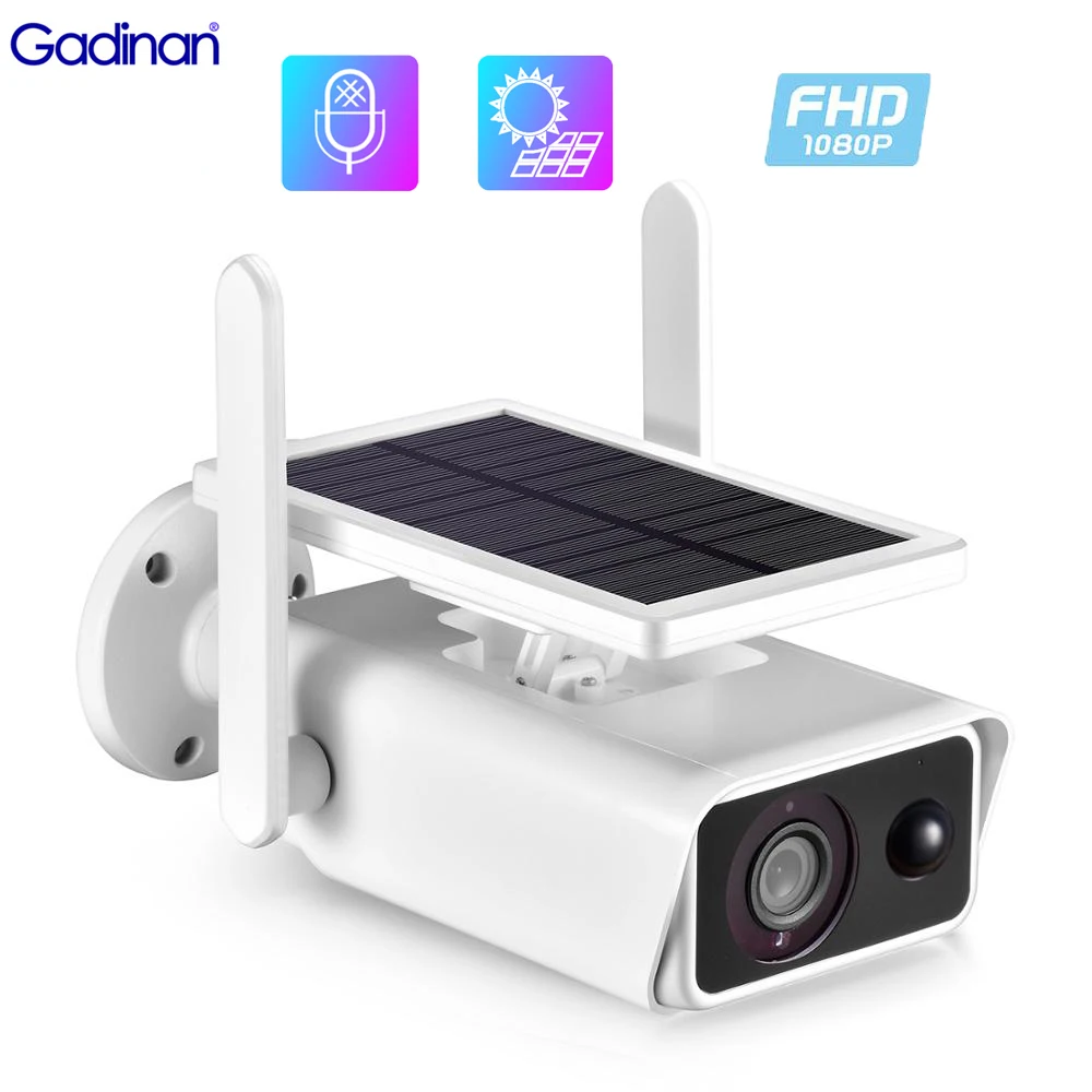 Gadinan Solar Powered Wifi IP Camera Battery Security Camera PIR 1080P SD Card Slot Intercom Low Power Consumpti Surveillance
Gadinan Solar Powered Wifi IP Camera Battery Security Camera PIR 1080P SD Card Slot Intercom Low Power Consumpti Surveillance