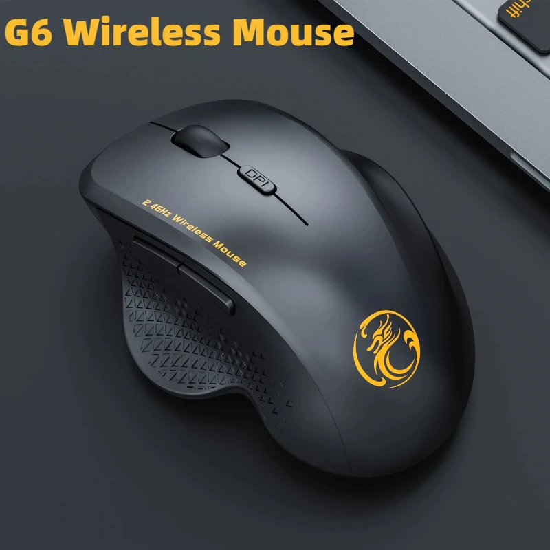 G6 Wireless 2.4G Mouse 6 Keys 1600DPI Adjustable Smart Power Saving Ergonomic Mouse for PC Macbook Laptop Tablet Gaming Office
G6 Wireless 2.4G Mouse 6 Keys 1600DPI Adjustable Smart Power Saving Ergonomic Mouse for PC Macbook Laptop Tablet Gaming Office