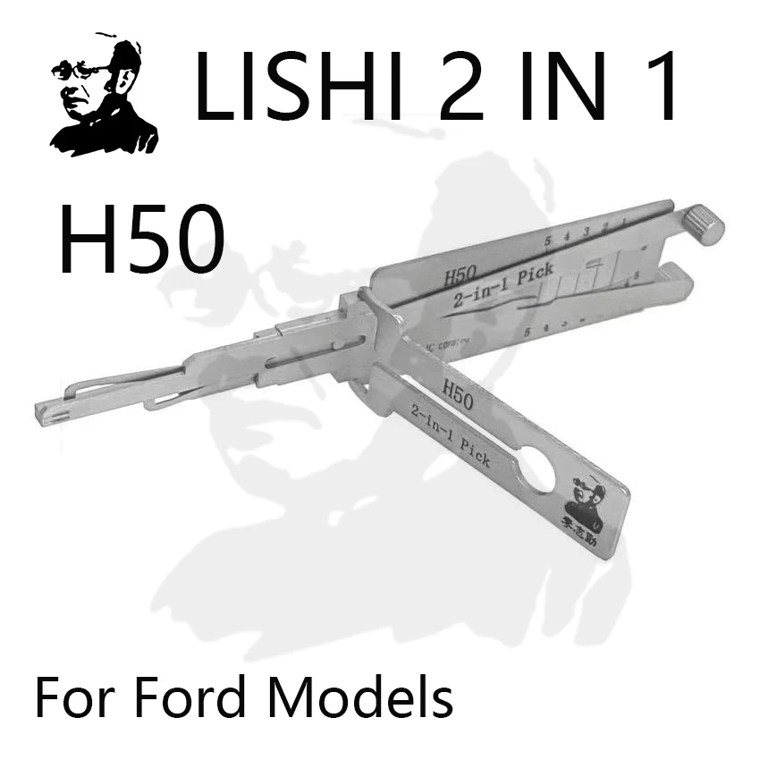 Lishi 2-in-1 Pick & Decoder H50 / FO14R / AG For Ford Models 1967-1990 (using round OEM key)
Lishi 2-in-1 Pick & Decoder H50 / FO14R / AG For Ford Models 1967-1990 (using round OEM key)