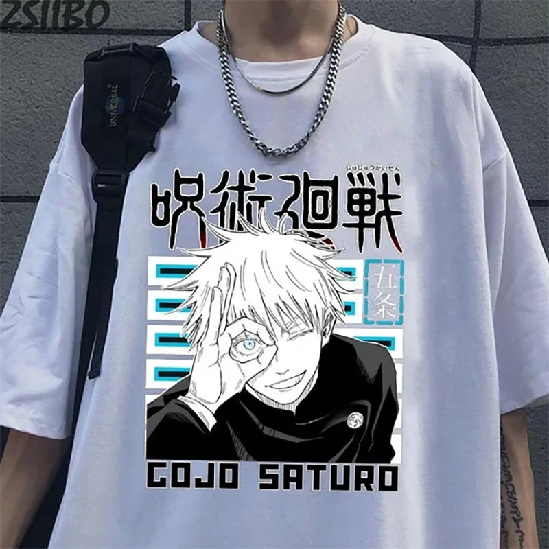 Men's Women's Outdoor Street Cool Anime Satoru Gojo Loose Round Neck Short Sleeve Shirt Anime Harajuku Fashion T-Shirt Tops
Men's Women's Outdoor Street Cool Anime Satoru Gojo Loose Round Neck Short Sleeve Shirt Anime Harajuku Fashion T-Shirt Tops