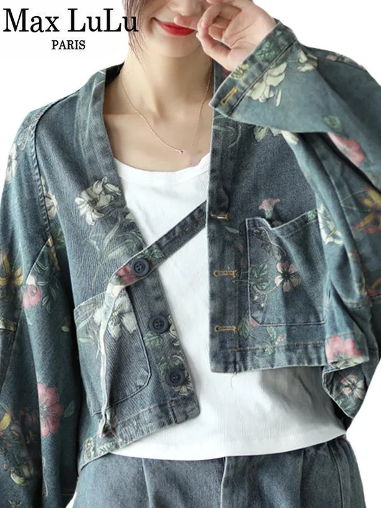 Max LuLu 2024 Spring Jackets Womens European Fashion Loose Floral Casual V Neck Coats Ladies Classic Printed Oversized Outerwear
Max LuLu 2024 Spring Jackets Womens European Fashion Loose Floral Casual V Neck Coats Ladies Classic Printed Oversized Outerwear