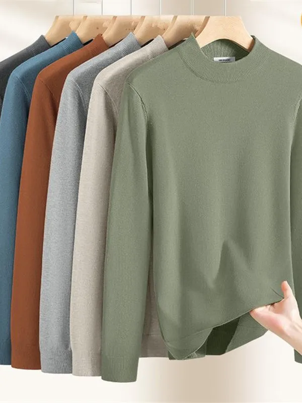 Men's Knitted Sweater f High Collar Fce Lined Thiened Base Layer Trendy Color Inner Wear Casual Sle Regular Fit
Men's Knitted Sweater f High Collar Fce Lined Thiened Base Layer Trendy Color Inner Wear Casual Sle Regular Fit