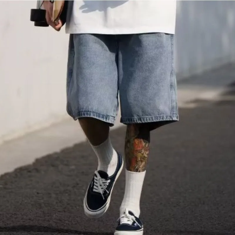 Men's High Street Baggy Denim Shorts Loose Fit Knee Length Jeans
Men's High Street Baggy Denim Shorts Loose Fit Knee Length Jeans