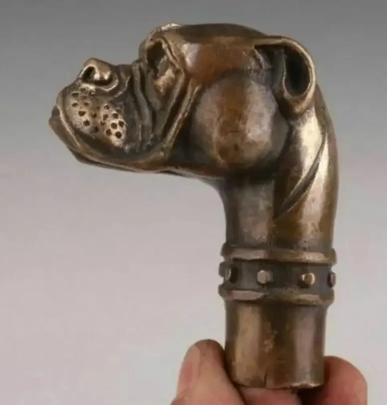 Bronze Statue Dog Old Cane Walking Stick Head Handle Accessorie Collection Height 6.7cm
Bronze Statue Dog Old Cane Walking Stick Head Handle Accessorie Collection Height 6.7cm