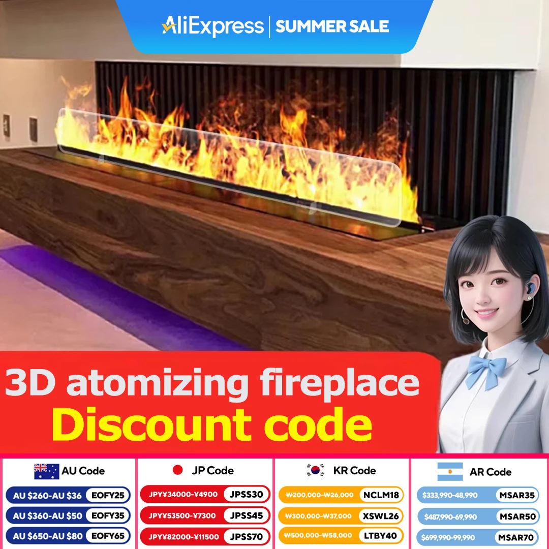 3D Atomized fireplace Decoration With Colorful Flame ECO Decorative fire Mist Intelligent Indoor Electric Water Vapor Fireplace
3D Atomized fireplace Decoration With Colorful Flame ECO Decorative fire Mist Intelligent Indoor Electric Water Vapor Fireplace