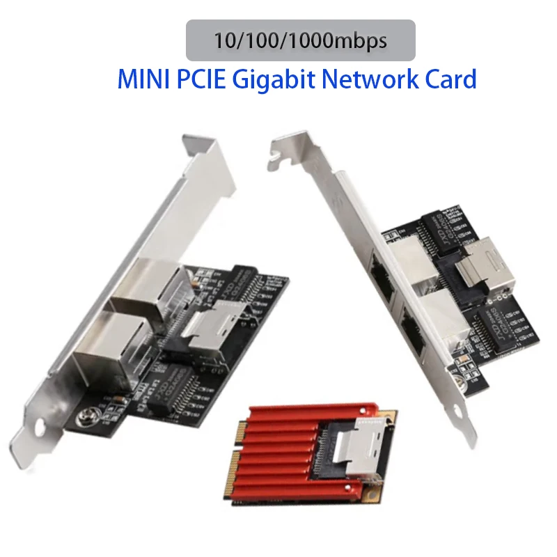 Для настольного компьютера 10/100/1000 Мбит/с MINI PCI-E Гигабитная сетевая карта Ethernet Интернет-сплиттер Адаптер RJ-45 LAN-адаптер Игровая карта PCIE
Для настольного компьютера 10/100/1000 Мбит/с MINI PCI-E Гигабитная сетевая карта Ethernet Интернет-сплиттер Адаптер RJ-45 LAN-адаптер Игровая карта PCIE