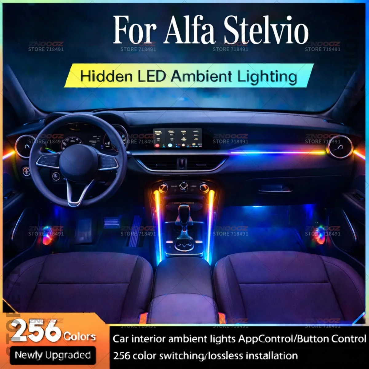 For Alfa Stelvio 22in1 RGB Car Interior Acrylic Car Ambient Lights RGB Hidden Acrylic Strip Decoration Atmosphere Accessories
For Alfa Stelvio 22in1 RGB Car Interior Acrylic Car Ambient Lights RGB Hidden Acrylic Strip Decoration Atmosphere Accessories