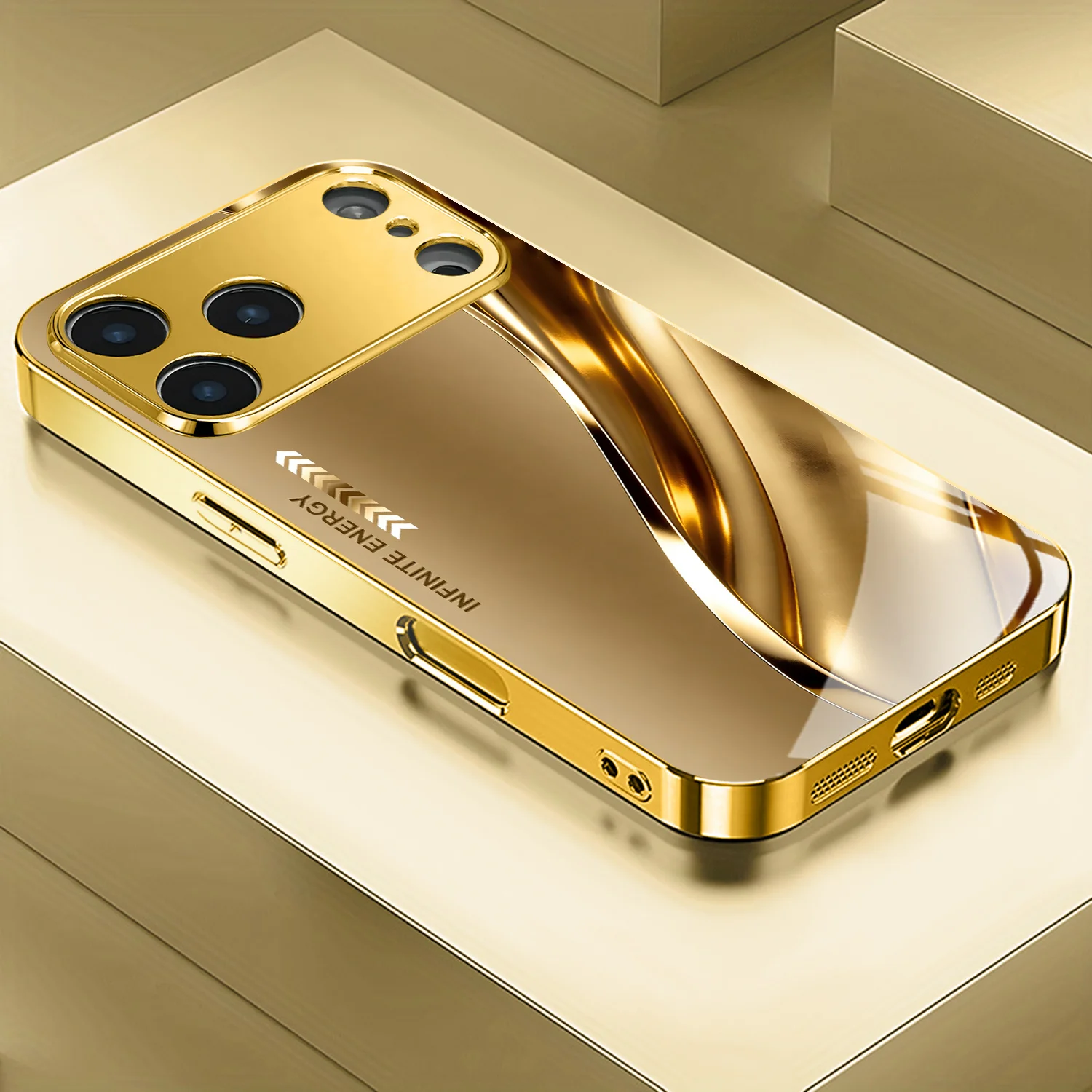 New electroplated glass phone case with metal curve design, suitable for iPhone 17, 16, 15, 14, 13, 12, 11, etc.
New electroplated glass phone case with metal curve design, suitable for iPhone 17, 16, 15, 14, 13, 12, 11, etc.