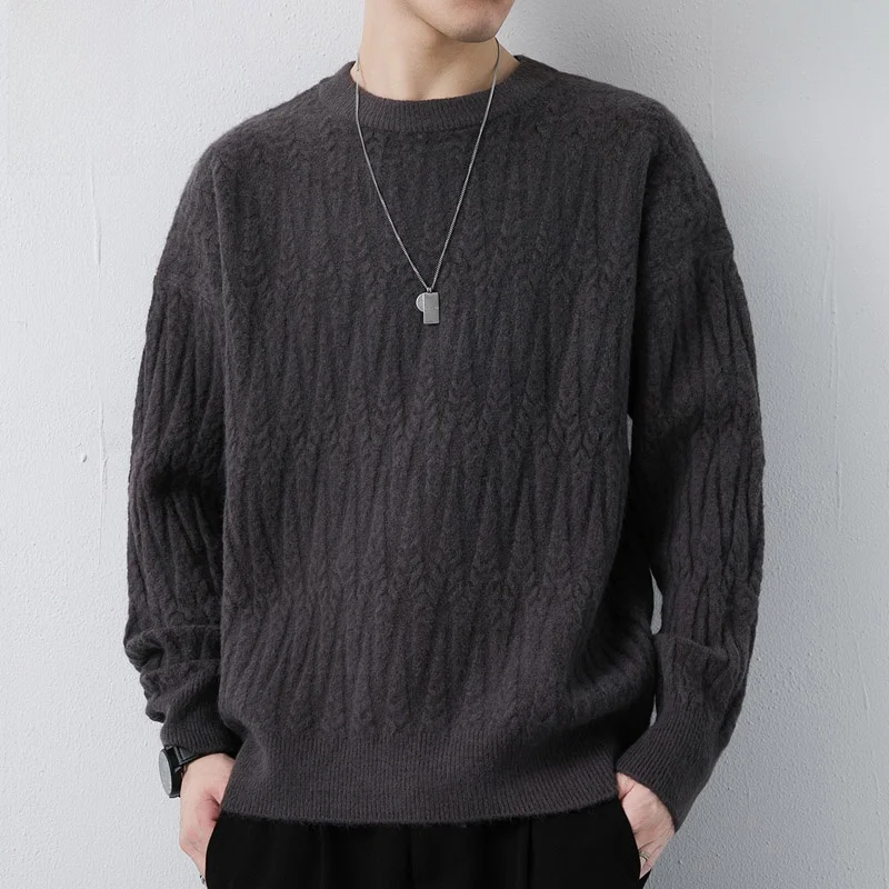 Men's round Ne Knitwear Winter Thiened Loose Base Layer Sweater Faionable Casual Long Sve Crew Ne Pullover
Men's round Ne Knitwear Winter Thiened Loose Base Layer Sweater Faionable Casual Long Sve Crew Ne Pullover