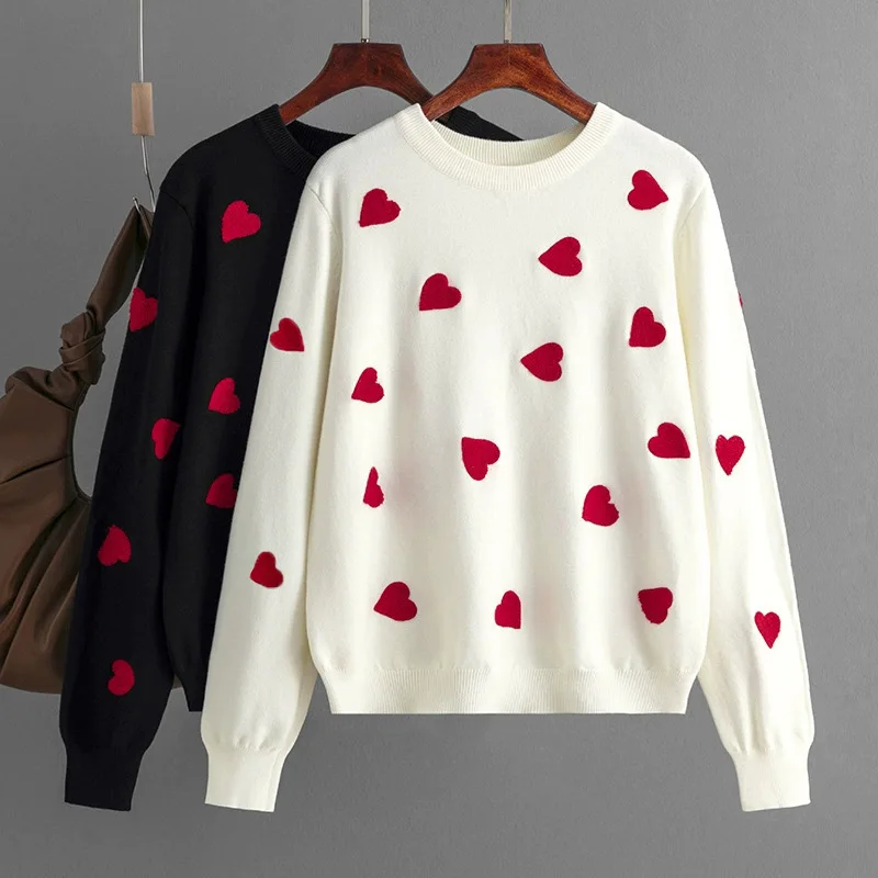 Осень-зима, новинка на День святого Валентина, свитер Love, женский вязаный свитер, женский повседневный свободный удобный свитер, топы
Осень-зима, новинка на День святого Валентина, свитер Love, женский вязаный свитер, женский повседневный свободный удобный свитер, топы