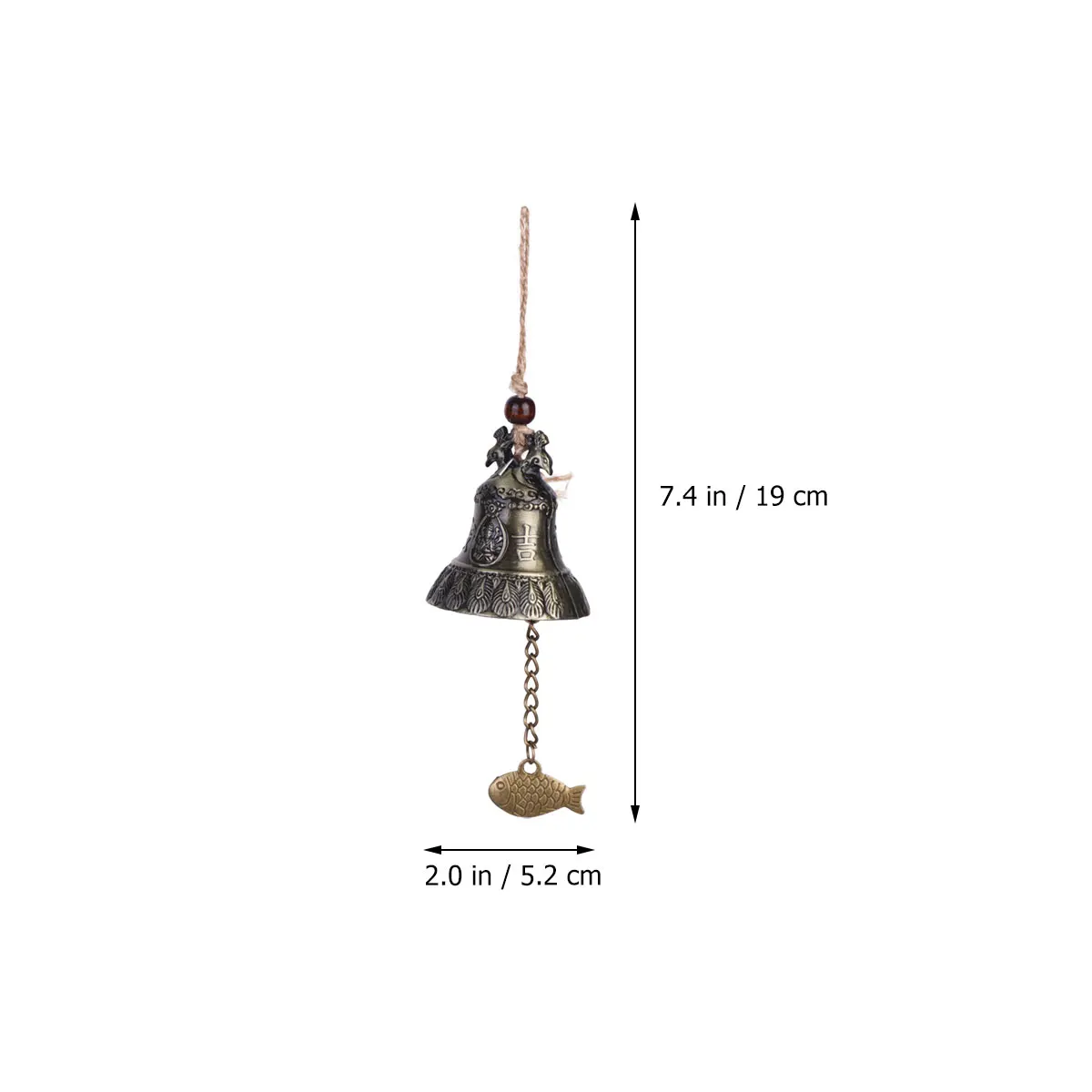 2 Pcs Wind Chime Pendant Christmas Outdoor Decor Traditional Hanging Bells Metal 
2 Pcs Wind Chime Pendant Christmas Outdoor Decor Traditional Hanging Bells Metal
