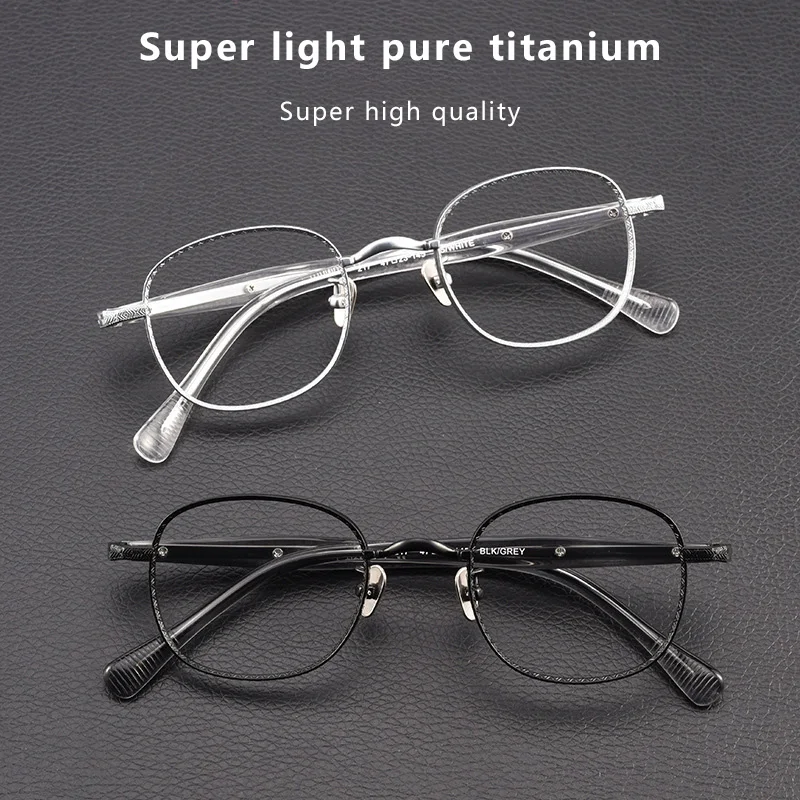 2023 New Pure Titanium Glasses Frame Retro Oval Round Men Eyeglasses Women Myopia Acetate Prescription Eyewear Frames
2023 New Pure Titanium Glasses Frame Retro Oval Round Men Eyeglasses Women Myopia Acetate Prescription Eyewear Frames