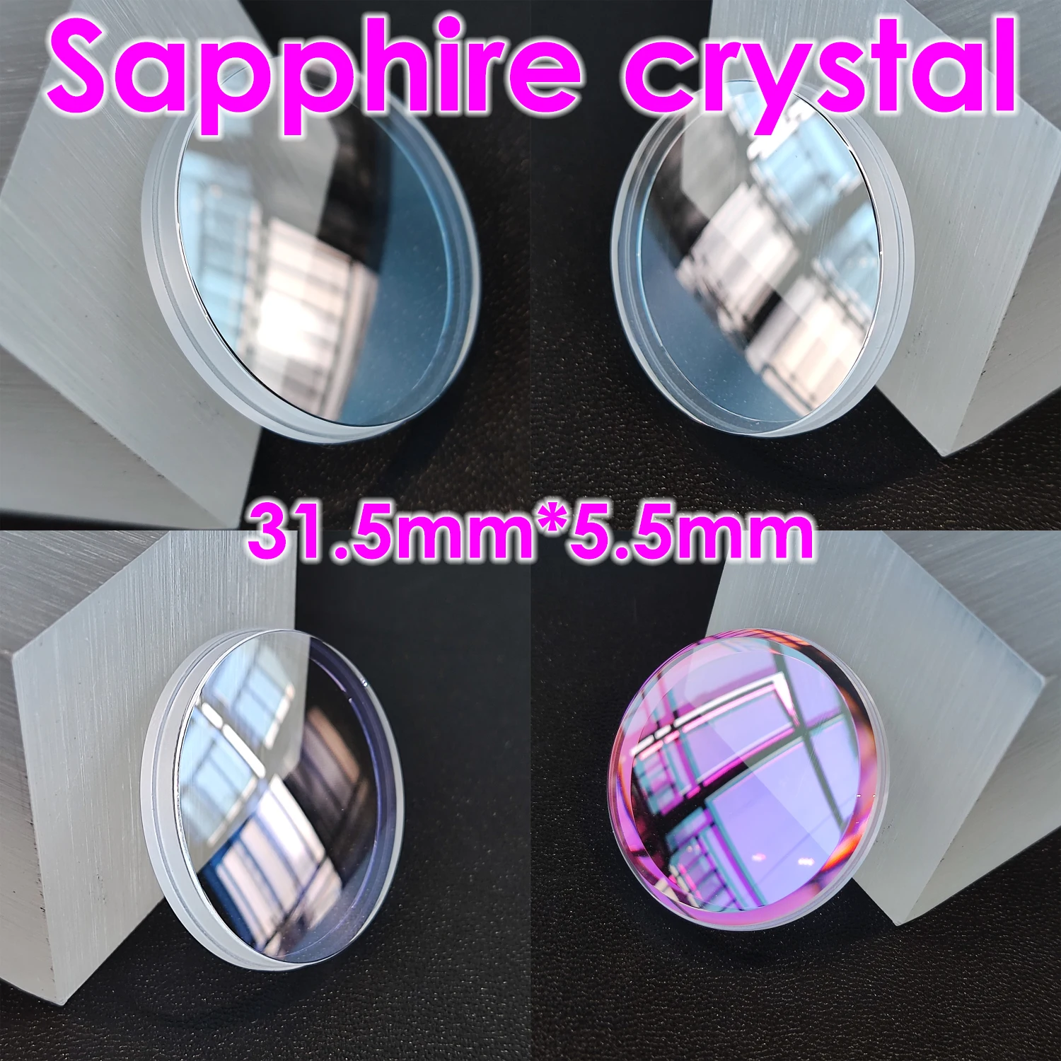 31.5mm*5.5mm Sapphire crystal Watch Mirror Dual projection AR-Coating Antireflection film suit for Refit watch mirror accessory
31.5mm*5.5mm Sapphire crystal Watch Mirror Dual projection AR-Coating Antireflection film suit for Refit watch mirror accessory